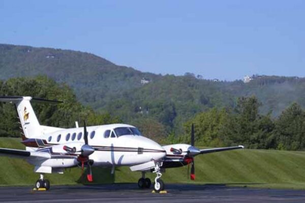 private plane at the jetport in elk river club, banner elk